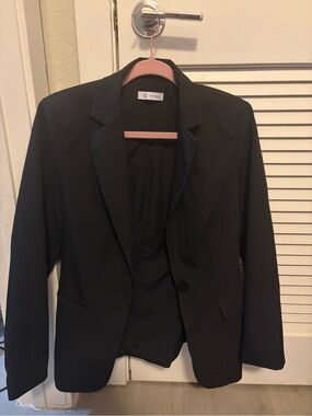 Cicy Bell Black Women's Blazer with Baggy Fit